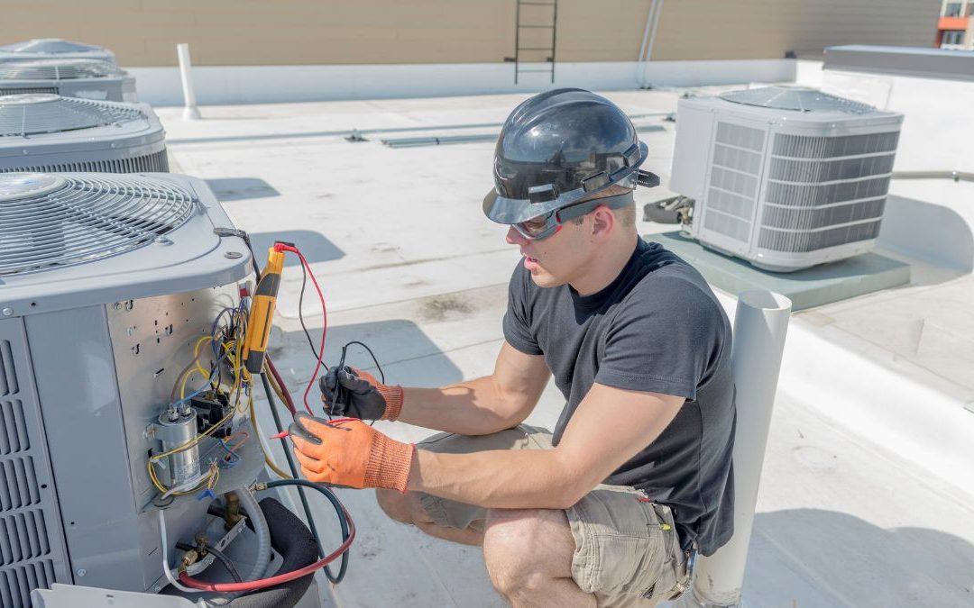 An Expert Repairing HVAC System