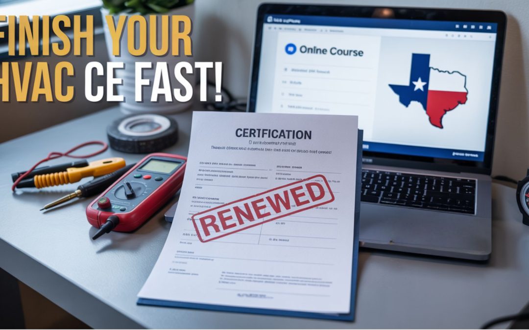 Strategies to Complete Your Texas HVAC Continuing Education for License Renewal
