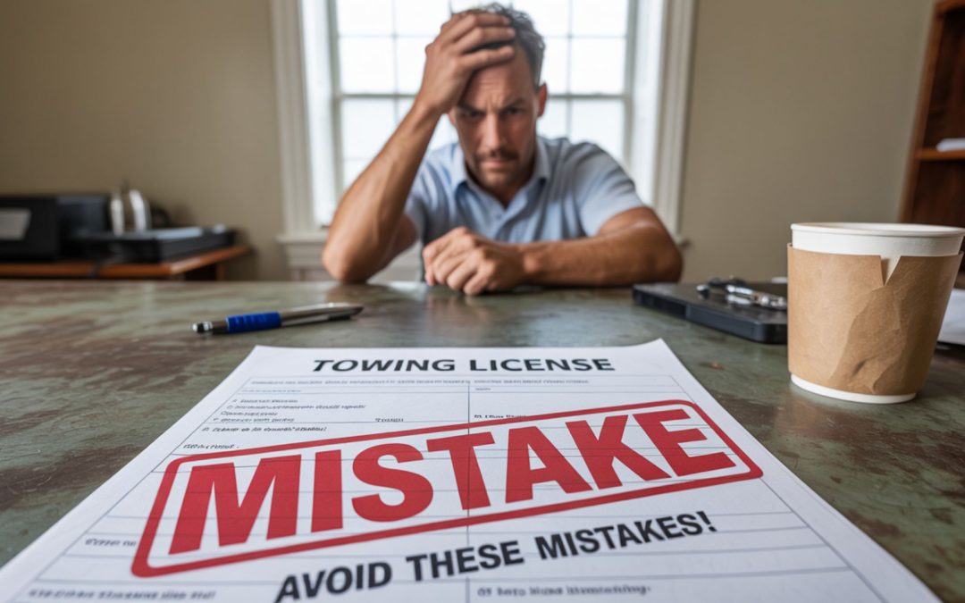 Common Mistakes to Avoid When Applying for a Towing License